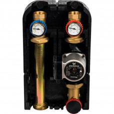 Группа насосная с прямым контуром 1' с насосом STOUT Grundfos UPSO 25-65 в теплоизоляции DN32