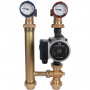 Группа насосная для твердотопливных котлов 1' с насосом STOUT Grundfos UPSO 25-65 в теплоизоляции