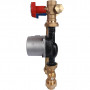Группа насосная для твердотопливных котлов 1' с насосом STOUT Grundfos UPSO 25-65 в теплоизоляции