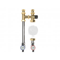 Группа насосная Gidruss NGSS-20CTS 3/4' прямая, термостатический смеситель KVs 2.5, 35-60 град.