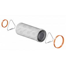 Удлинение коаксиальное KRATS D60/100 L250 мм алюминий