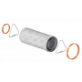Удлинение коаксиальное KRATS D60/100 L250 мм алюминий