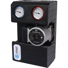 Группа насосная с прямым контуром 3/4' с насосом STOUT Grundfos UPSO 15-65 130 в теплоизоляции