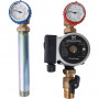 Группа насосная с прямым контуром 3/4' с насосом STOUT Grundfos UPSO 15-65 130 в теплоизоляции