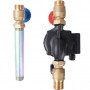 Группа насосная с прямым контуром 3/4' с насосом STOUT Grundfos UPSO 15-65 130 в теплоизоляции