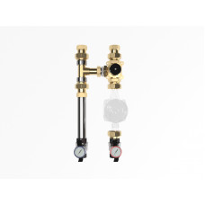 Группа насосная Gidruss NGSS-25CTS G 1' термостатический см ситель KVs 2.5, 20-43 град., краны с термометрами
