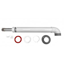 Дымоход коаксиальный Baxi d 60/100 мм L 950 универсальный антиобледенительное исполнение