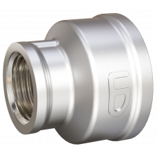 Муфта переходная LD Pride DN50х32 (2"ВР х 1 1/4"ВР) латунь никель