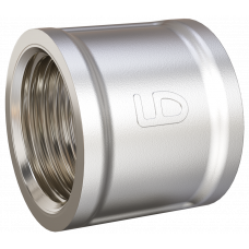 Муфта LD Pride DN50 (2") ВР латунь никель