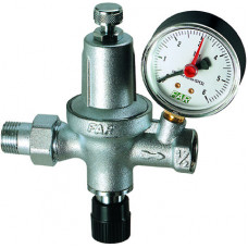 Редуктор автоматический 1/2", с манометром, 0-6 бар, FAR