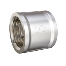 Муфта DN15 (1/2") ВР латунь никель