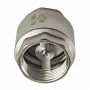 Клапан обратный с латунным золотником 1 1/4", никелированный Kromwell