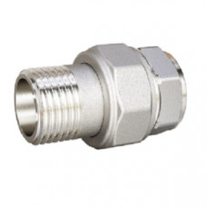 Сгон разъемный (американка) DN15 (1/2") ВР/НР латунь никель