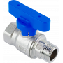 Кран шаровой FAR 1/2", ВР-НР, син. бабочка, хром