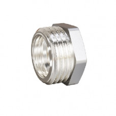 Футорка DN25х20 (1"НР х 3/4" ВР) латунь никель