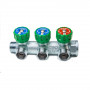 Коллектор регулирующий 3/4", 3 отвода М24х19 FAR