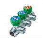 Коллектор регулирующий 3/4", 3 отвода М24х19 FAR