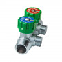 Коллектор регулирующий 3/4", ВР-НР, 2 отвода 1/2", НР, межосевое 45 мм FAR