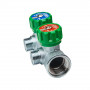 Коллектор регулирующий 3/4", ВР-НР, 2 отвода 1/2", НР, межосевое 45 мм FAR