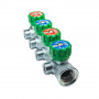 Коллектор регулирующий 3/4", ВР-НР, 4 отвода 1/2", НР, межосевое 45 мм FAR