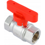 Кран шаровой FAR 1/2", ВР, красн. бабочка, хром