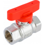 Кран шаровой FAR 1/2", ВР, красн. бабочка, хром