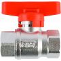 Кран шаровой FAR 1/2", ВР, красн. бабочка, хром
