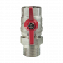 Кран шаровой Kromwell 1 1/4", ВР-"американка", красн. бабочка, никель