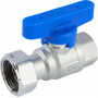 Кран шаровой FAR 3/4", ВР-накидная гайка EPDM, син. бабочка, хром