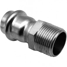 Муфта-пресс НР 18x1/2", нержавеющая сталь, Kromwell