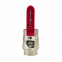 Кран шаровой Kromwell 3/4", ВР, красн. рычаг, никель