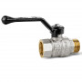 Кран шаровой LD Pride 1/2", ВР-НР, черн. рычаг, никель