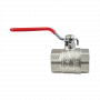 Кран шаровой Kromwell 1 1/4", ВР, красн. рычаг, никель