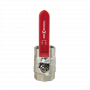 Кран шаровой Kromwell 1 1/4", ВР, красн. рычаг, никель