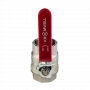 Кран шаровой Kromwell 1 1/2", ВР, красн. рычаг, никель