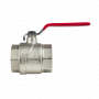 Кран шаровой Kromwell 2", ВР, красн. рычаг, никель