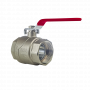Кран шаровой Kromwell 2", ВР, красн. рычаг, никель