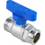 Кран шаровой FAR 3/4", НР, син. бабочка, хром