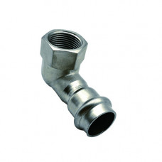 Угольник-пресс ВР 18x3/4", 90°, нержавеющая сталь, Kromwell