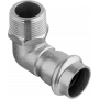 Угольник-пресс НР 18x1/2", 90°, нержавеющая сталь, Kromwell