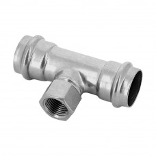 Тройник-пресс ВР 18x3/4"x18, нержавеющая сталь, Kromwell