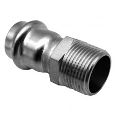 Муфта-пресс НР 22x1", нержавеющая сталь, Kromwell