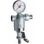 Фильтр 1/2", НР-ВР, 300 мкм, с манометром, Tmax: 95 °С, 25 бар FAR