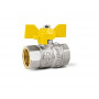 Кран газовый Pride LD 1 1/4 ВВ бабочка