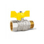 Кран газовый Pride LD 1 1/4 ВН бабочка